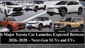 6 Major Toyota Car Launches Expected Between 2026–2028 – Next-Gen SUVs and EVs in Pipeline